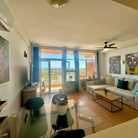 Vive La Playa A 5 Min Con Vistas-piscina-aire Acondicionado-ventiladores De Techo-wifi-orientacion Sur Roquetas de Mar